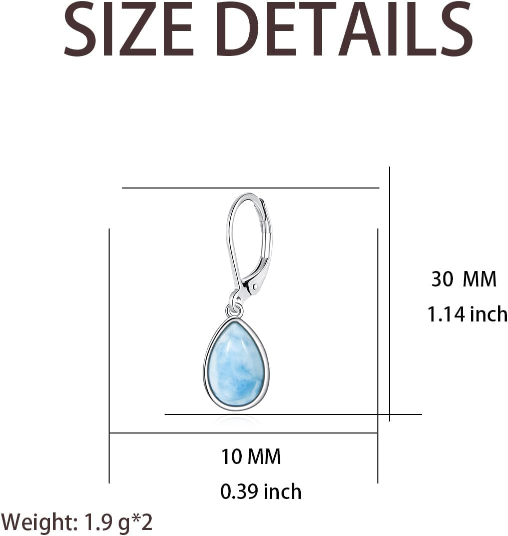 Larimar Dangle Earrings
