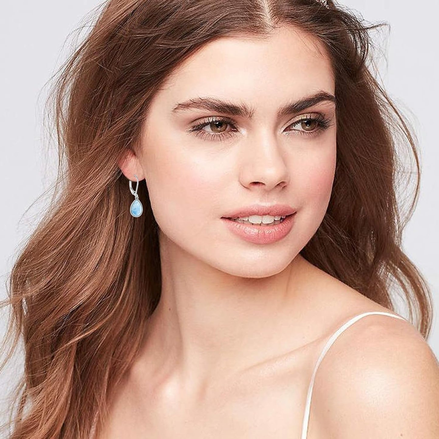 Larimar Dangle Earrings