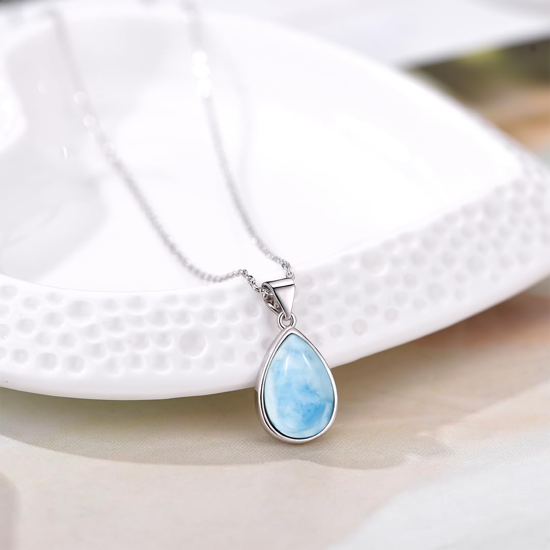 Natural Larimar Pendant