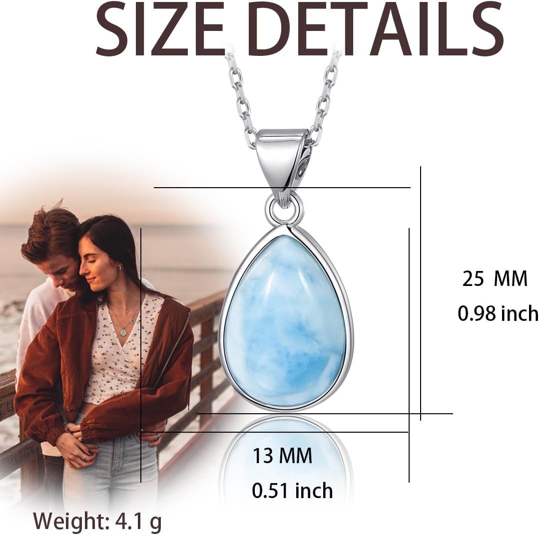 Natural Larimar Pendant