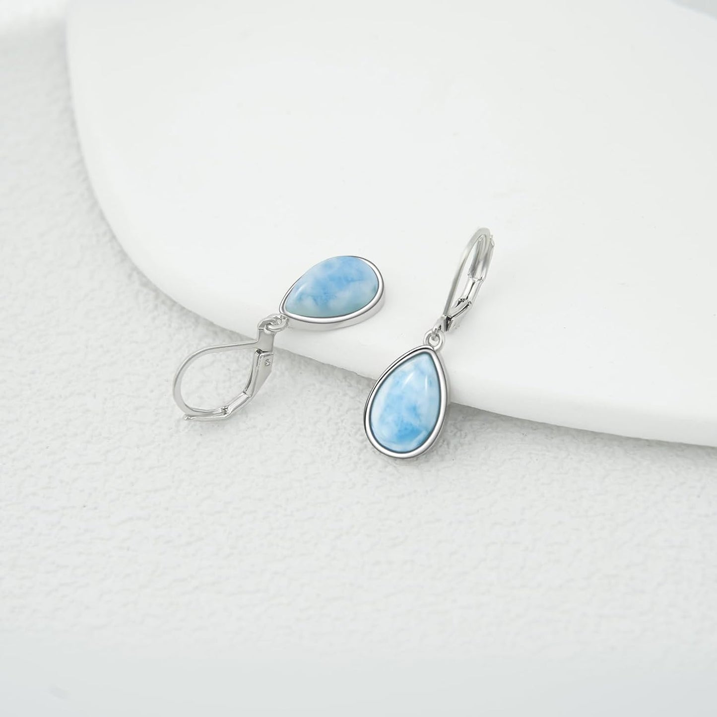 Larimar Dangle Earrings 