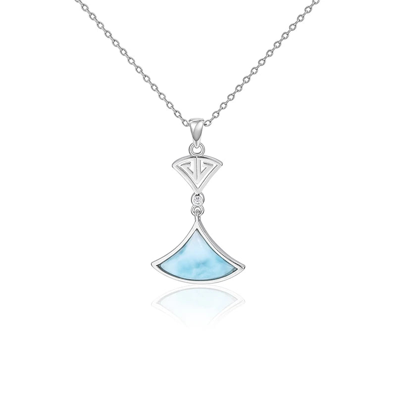 925 Silver Larimar Pendant | Soft Beauty Collision | Classic Breath Collection