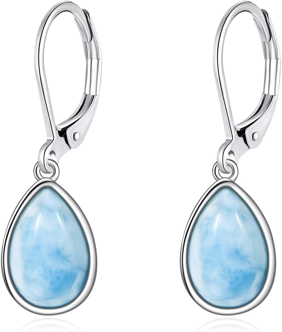 Larimar Dangle Earrings 