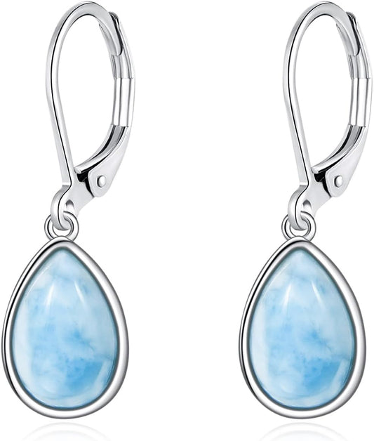 Larimar Dangle Earrings 