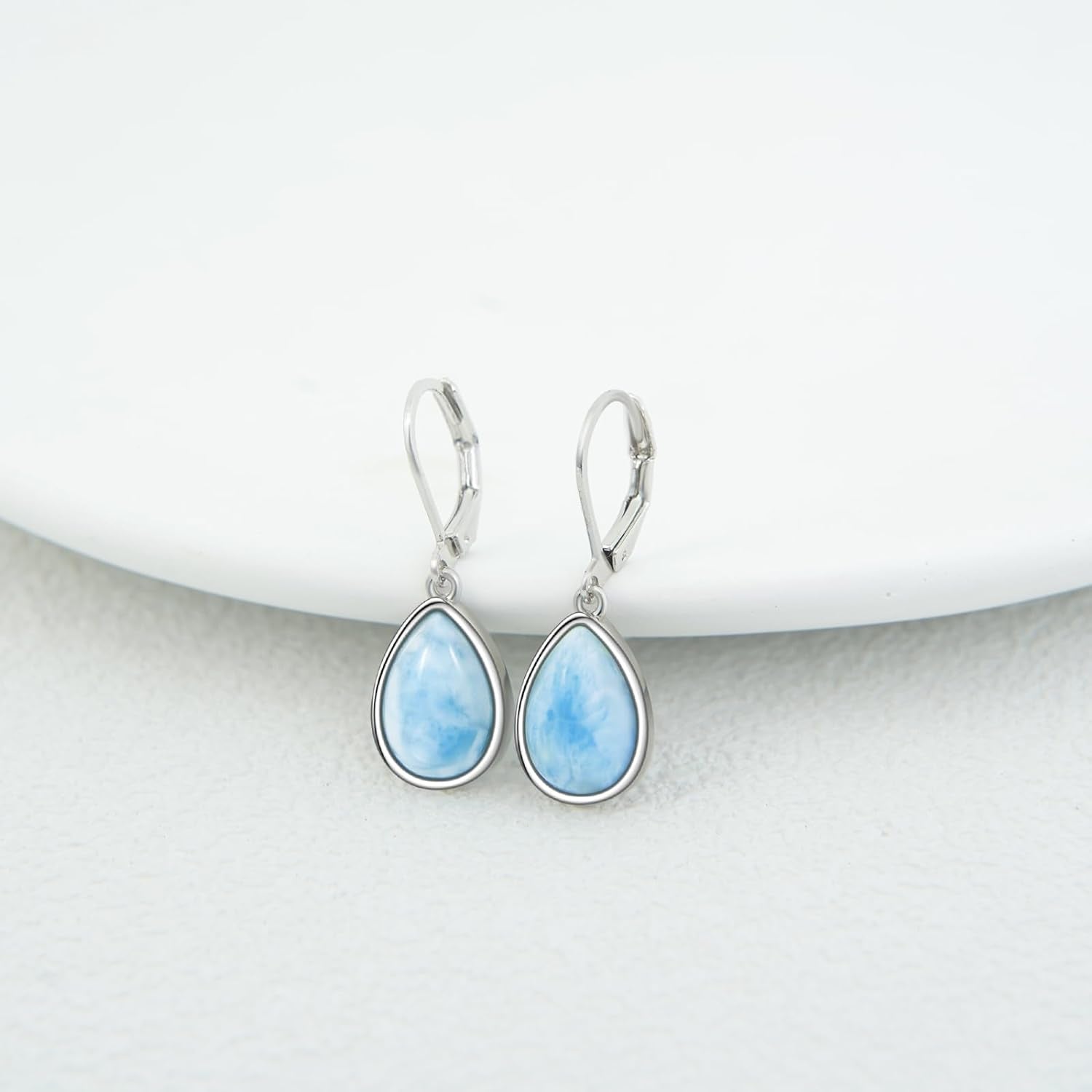 Larimar Dangle Earrings 